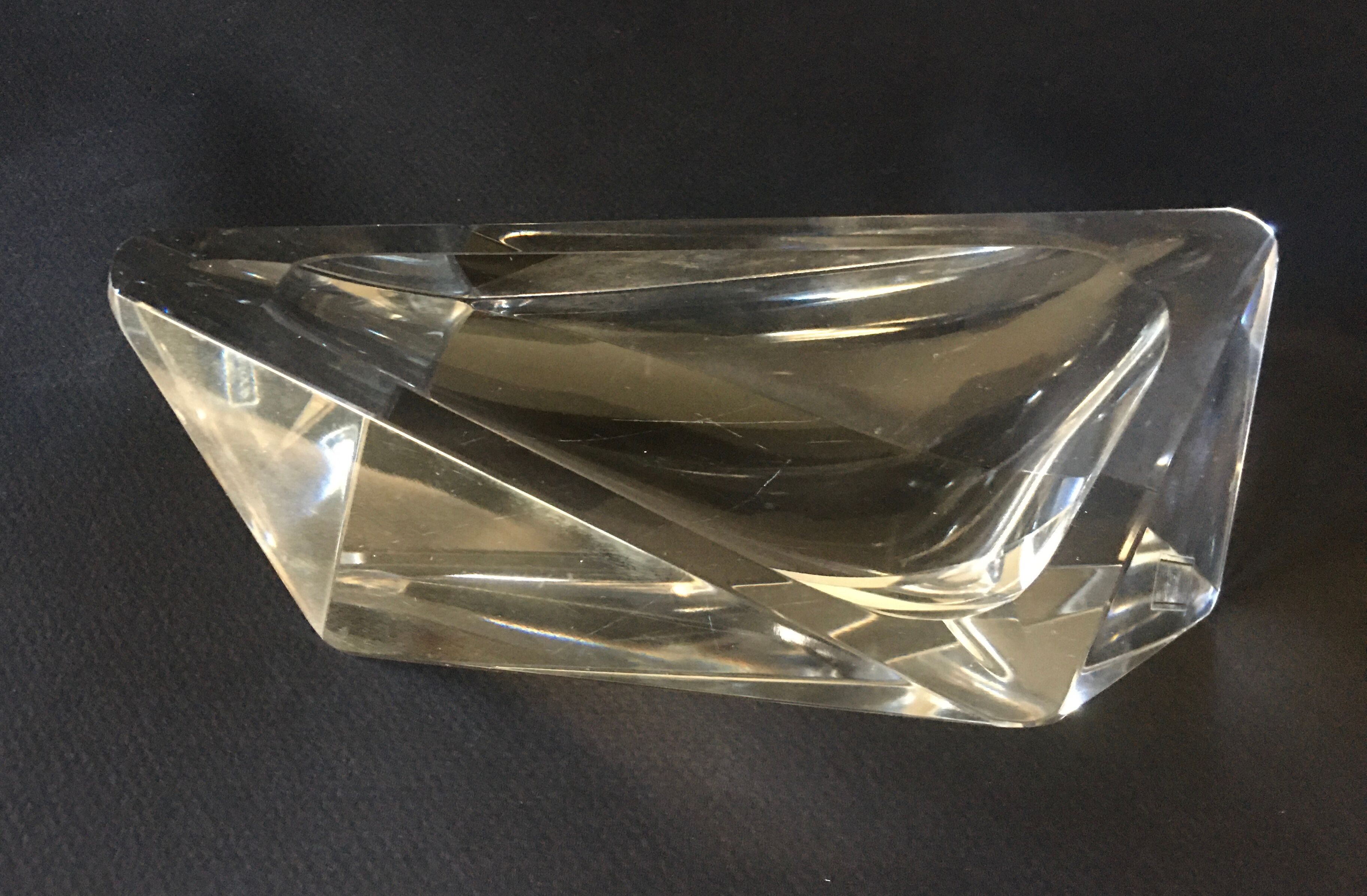St Louis crystal ashtray