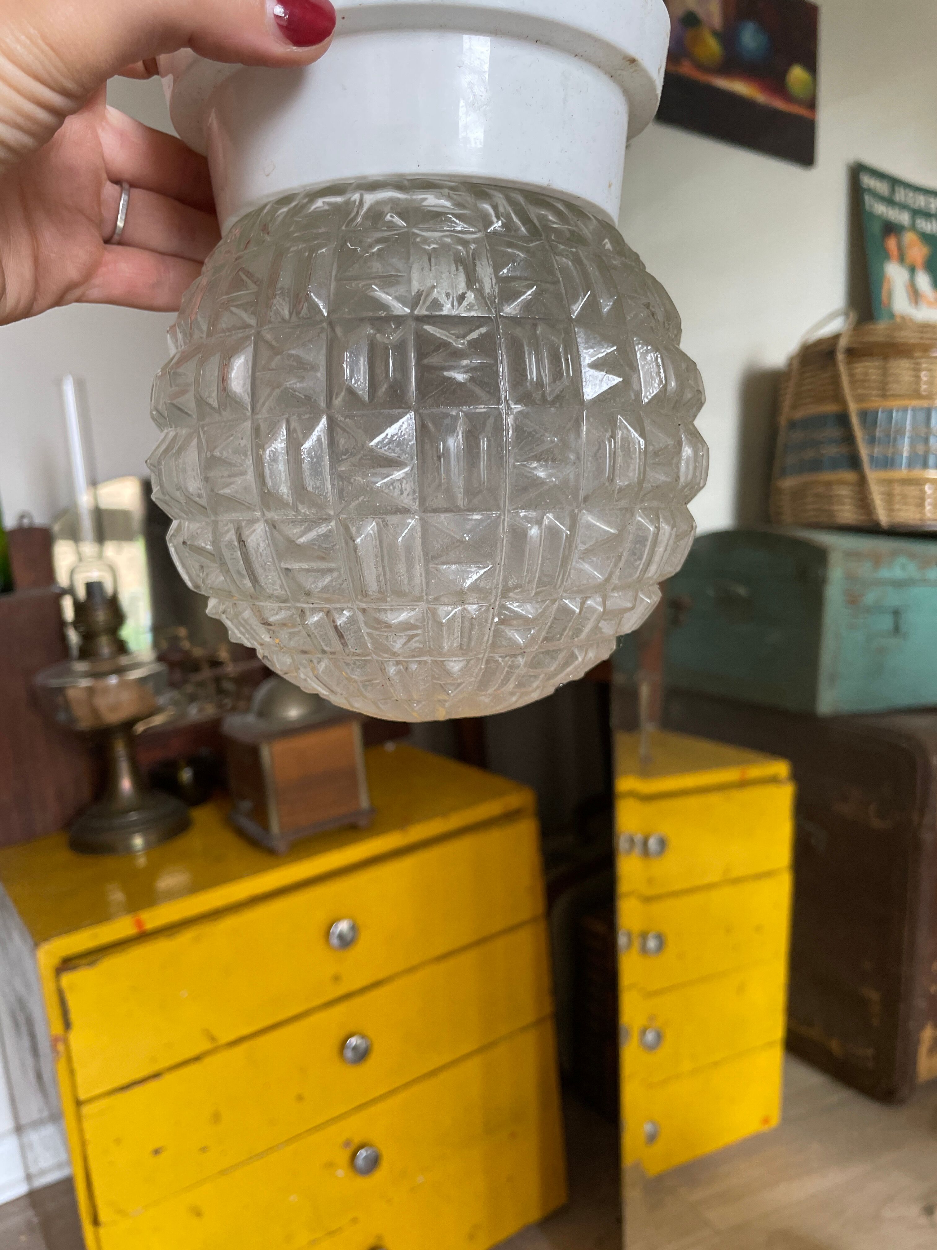 Glass ceiling lights