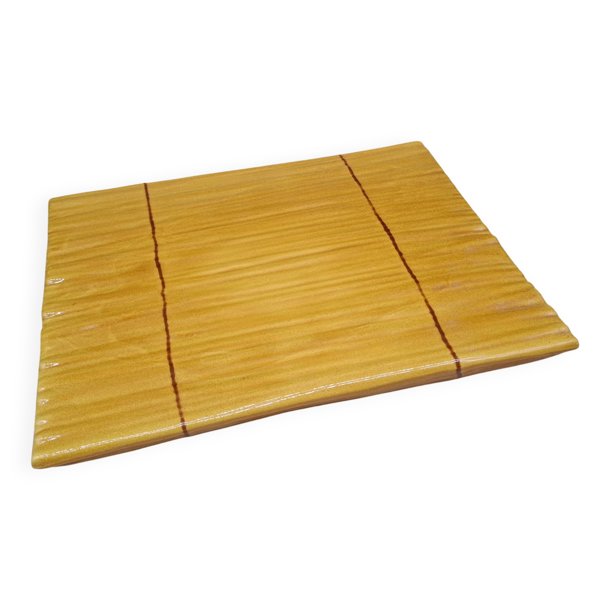 Plat barbotine Vallauris