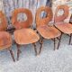 5 Baumann chairs, Scandinavian spirit, vintage 60s