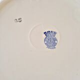 Flat porcelain plates Badonviller model Francine