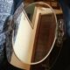 Mirror with its Italian smoked glass sconces Fontana Arte Isa 1970