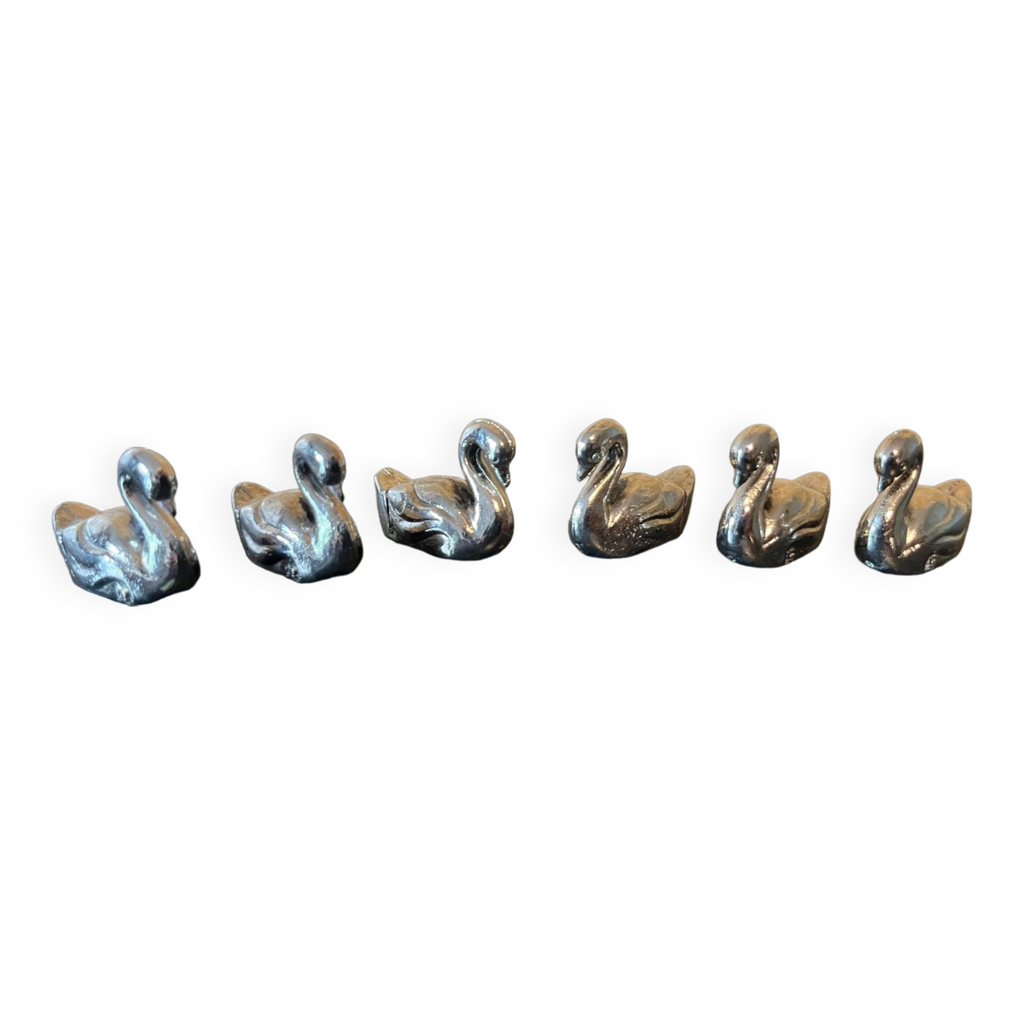 8 cygnes en métal porte-nom ou pour menu - Arts de la table