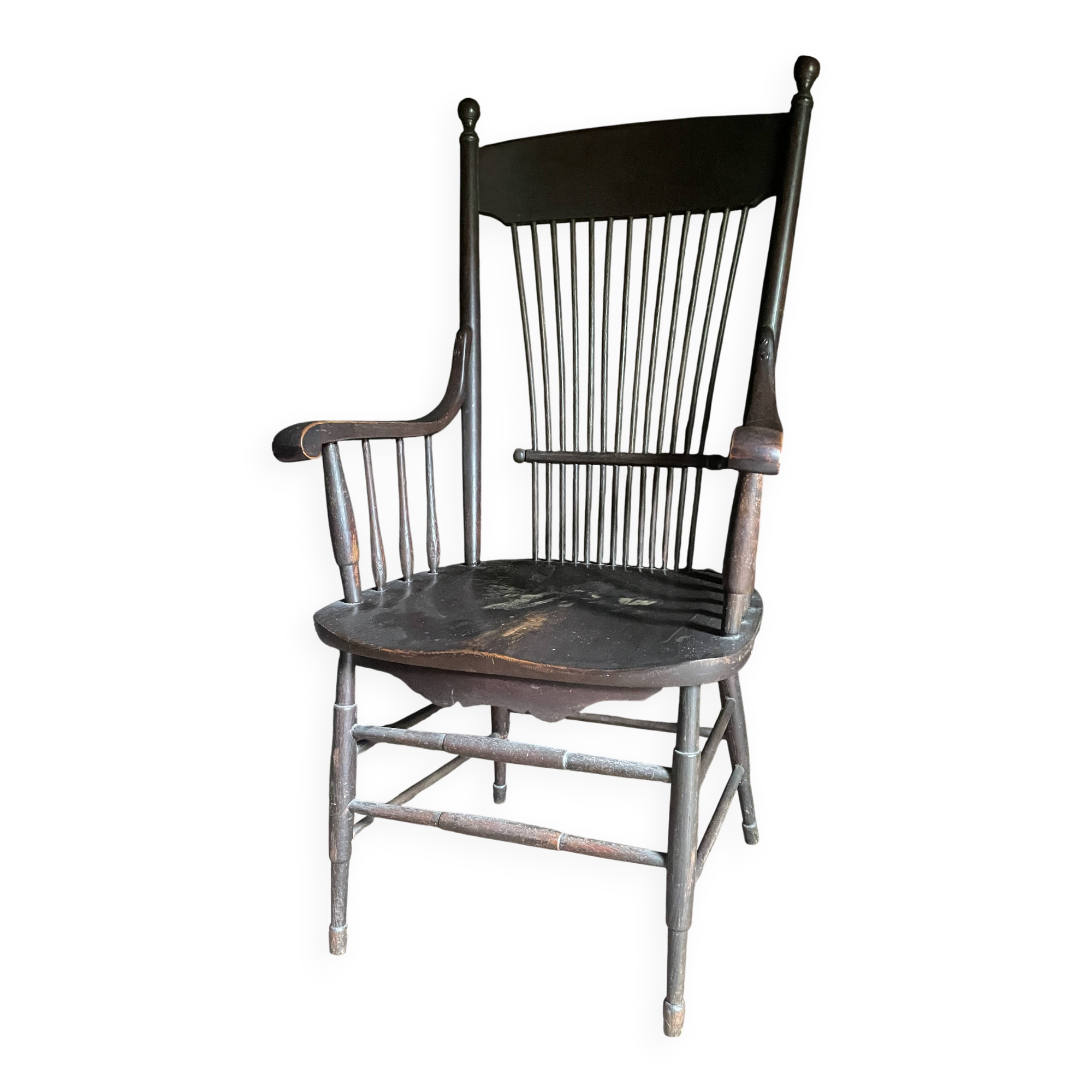 Antique Comb Back Windsor Armchair | Country House Chair | Primitive Folk F