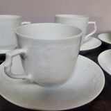 Limoges White Porcelain Series of 6 Cups