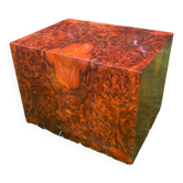 Cube in bramble wood