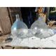 Lot de 2 dames-jeannes en verre ancien