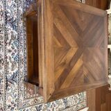 Square walnut table