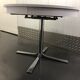 Rosalie round table with white extensions and chrome foot circa 1970