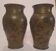 Paire de vases asiatiques en bronze fin XIX ème
