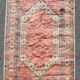 Jihangie wool and silk oriental carpet : 1.28 x 1.90 m