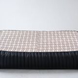 Canapé Sandra en Cuir Noir par Annie Hieronimus pour Ligne Roset, 1973, Set de 6