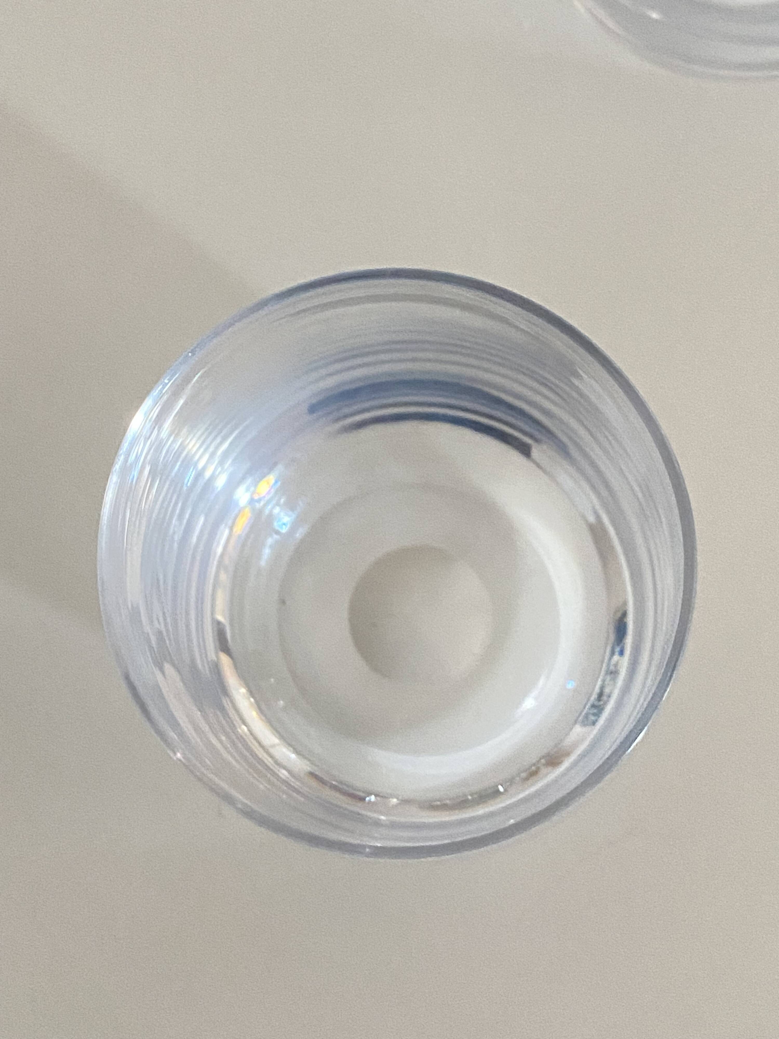 4 crystal whisky glasses by Daum