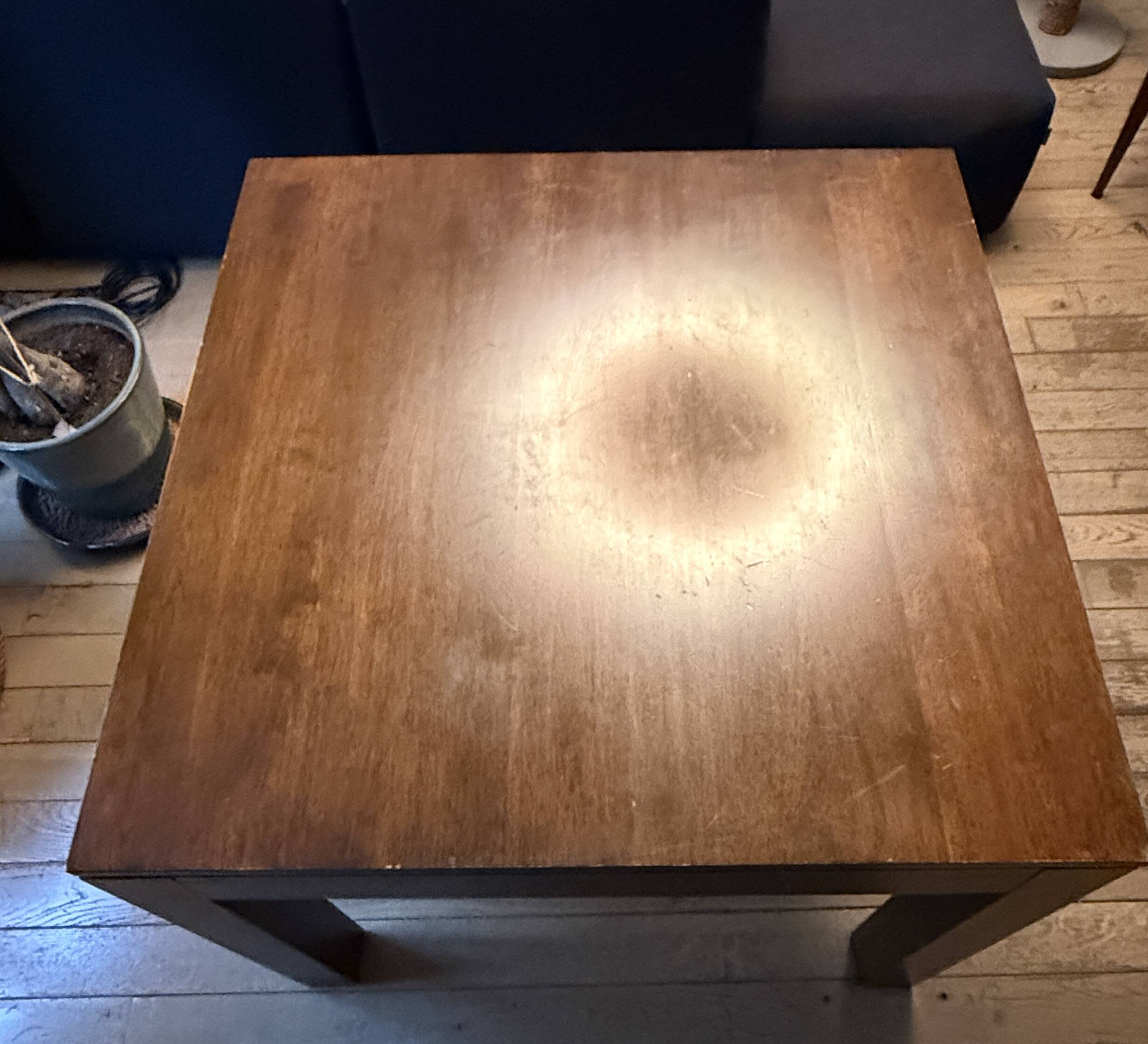 90x90 Extensible Solid Rubber Wood Table