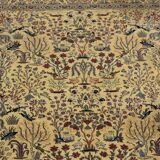 Persian Nain Iran Wool and Silk Rug Circa 1960" Handmade - 1.60 x 2.30 Meters