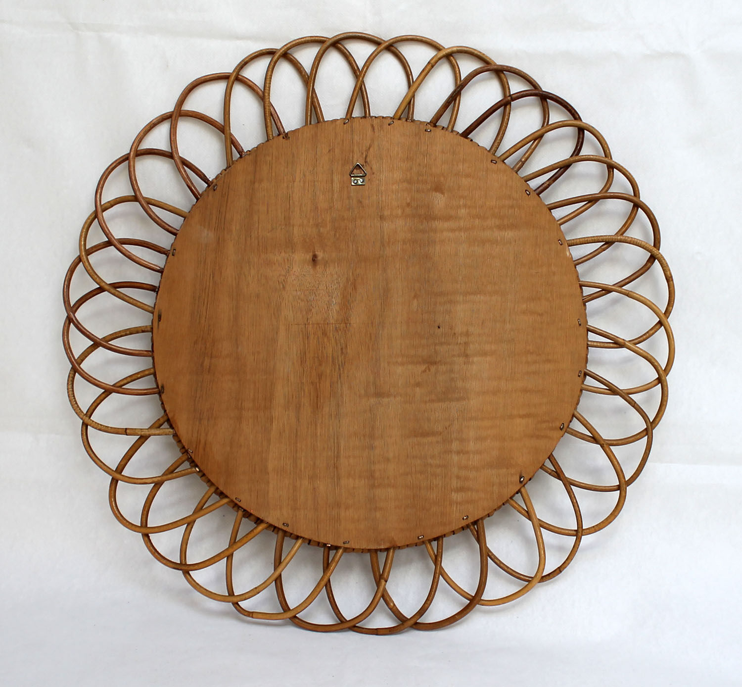 Mirror rattan 46cm diameter