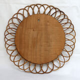 Mirror rattan 46cm diameter