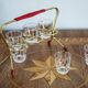 Ensemble de six petits verres du milieu du siècle, Europe, années 1960