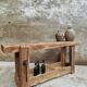 Antique workbench bathroom furniture or side table