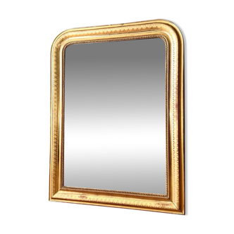 Antique gilded Louis-Philippe mirror, 19th century.