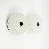 Pair of Mid-Century Diamond Glass Wall Lights from Limburg, Germany, 1960s