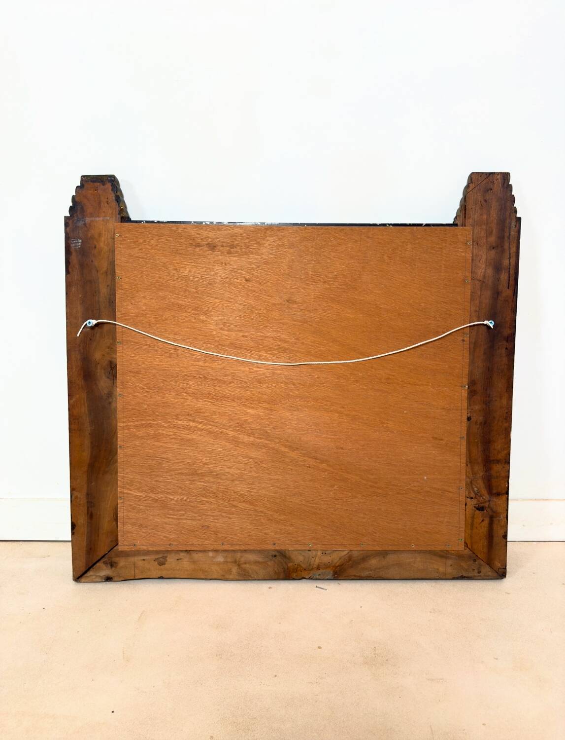 Art Deco style mirror in carved wood