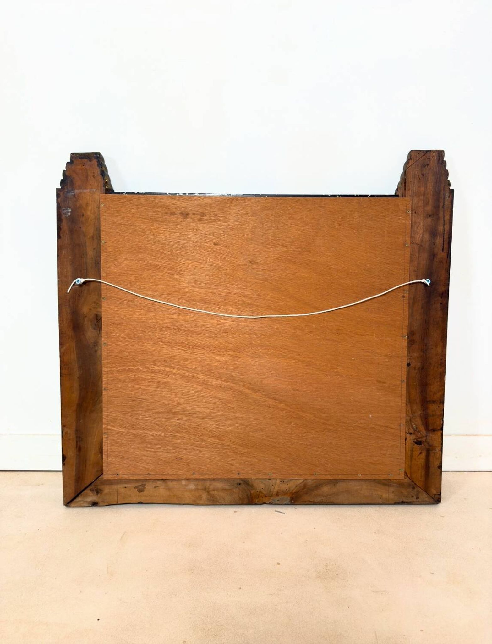Miroir de style « Art déco » en bois sculpté