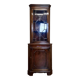 Pretty English mahogany corner bookcase