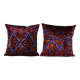 Set of 2 vintage velvet cushion covers 51x51 cm