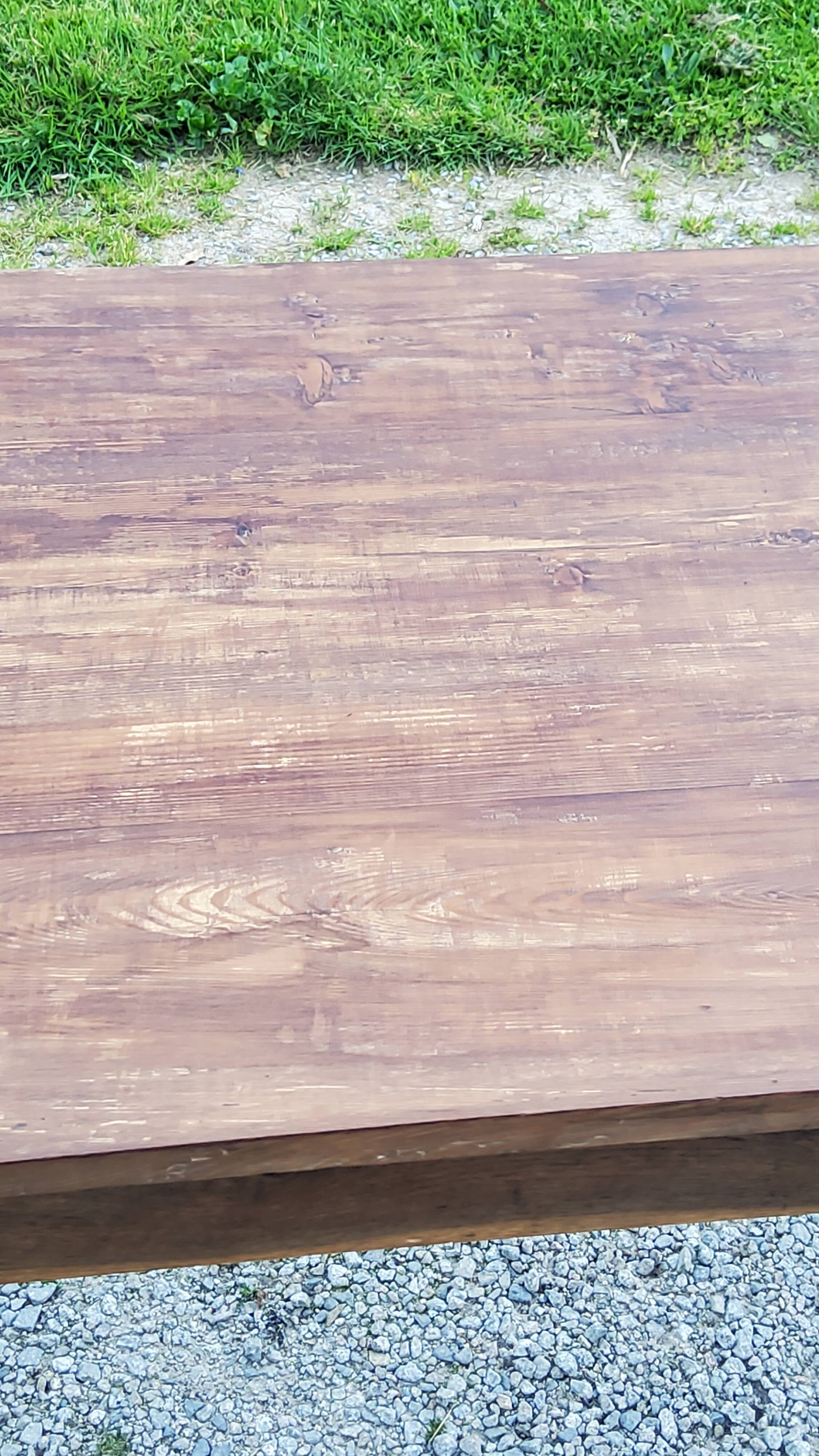 Old farm table spindle legs 195cm