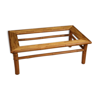 Italian design coffee table in bamboo and exotic wood