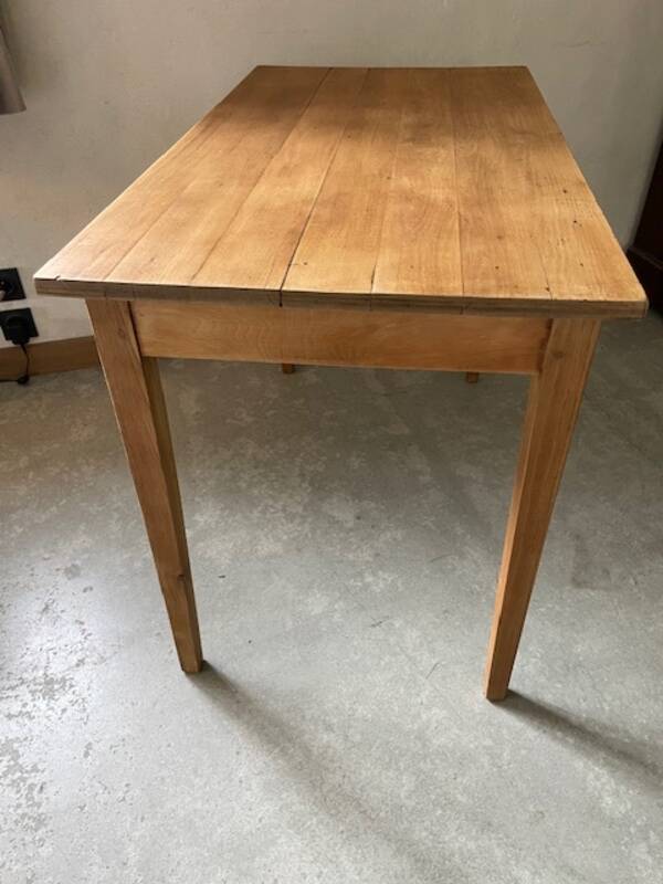 Farm table with a drawer