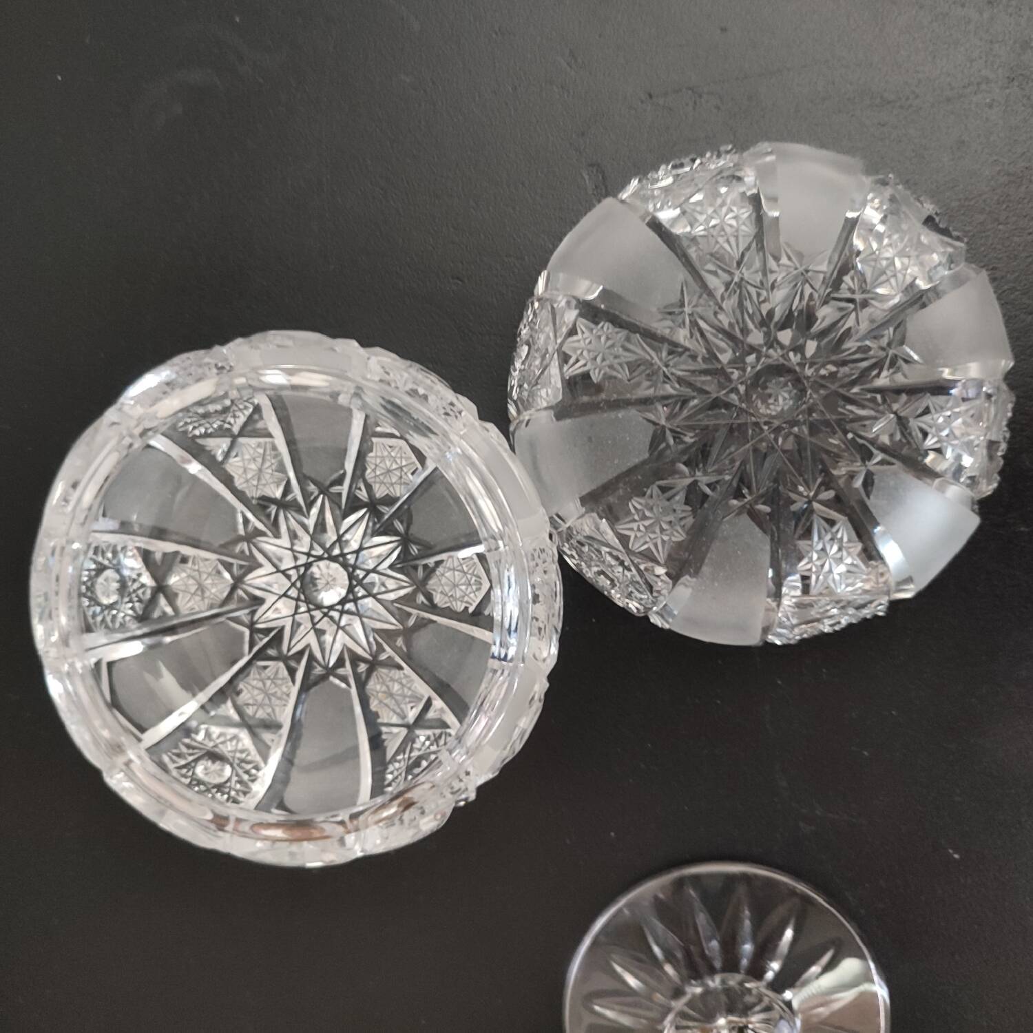 Vintage Arques crystal sugar bowl