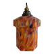 Retro suspension lampshade in speckled glass