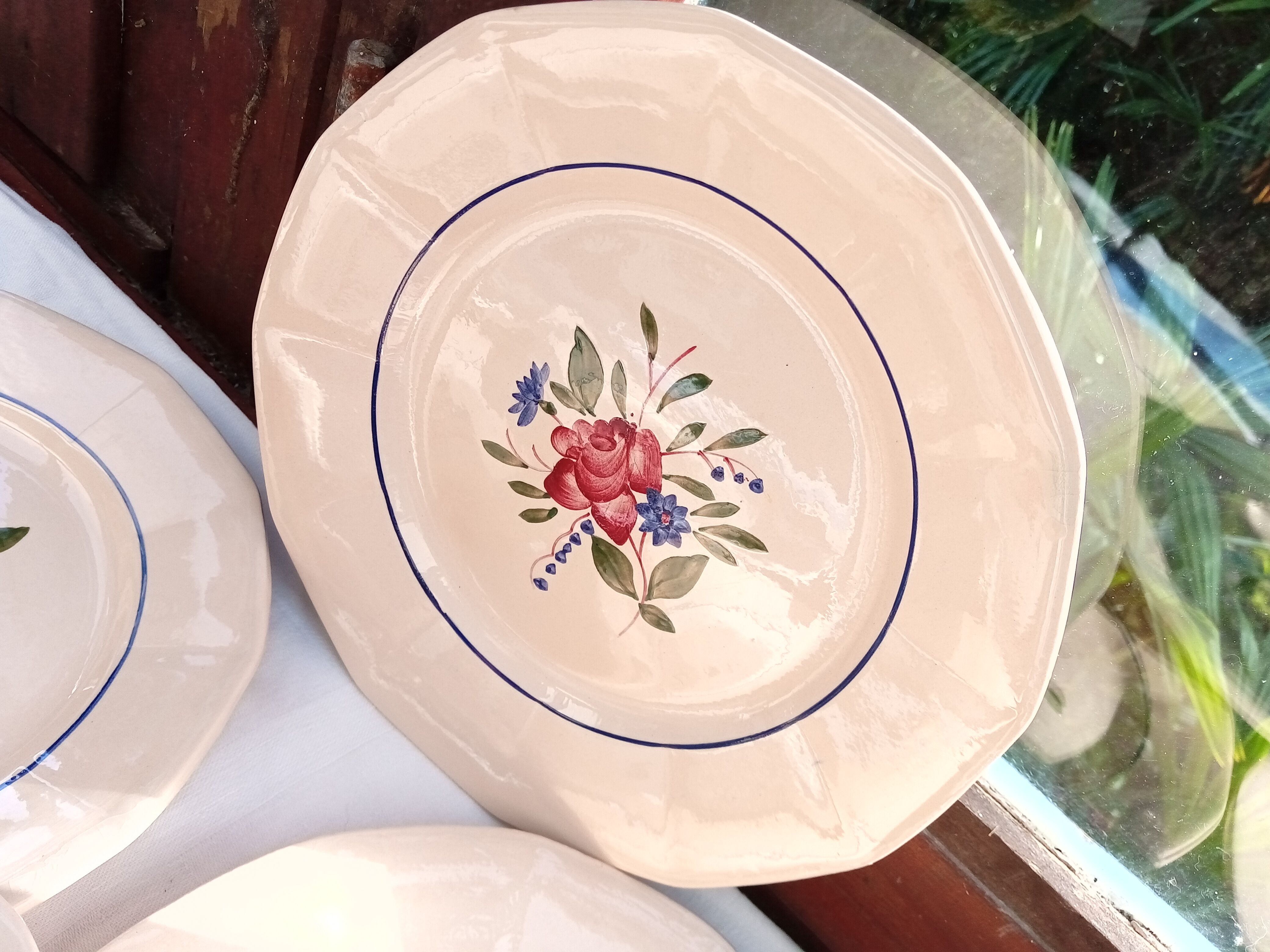 12 flat plates Digoin