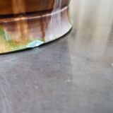 Glazed ceramic pot cover Provencal style