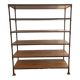 Shelf / bookcase in metal and solid wood