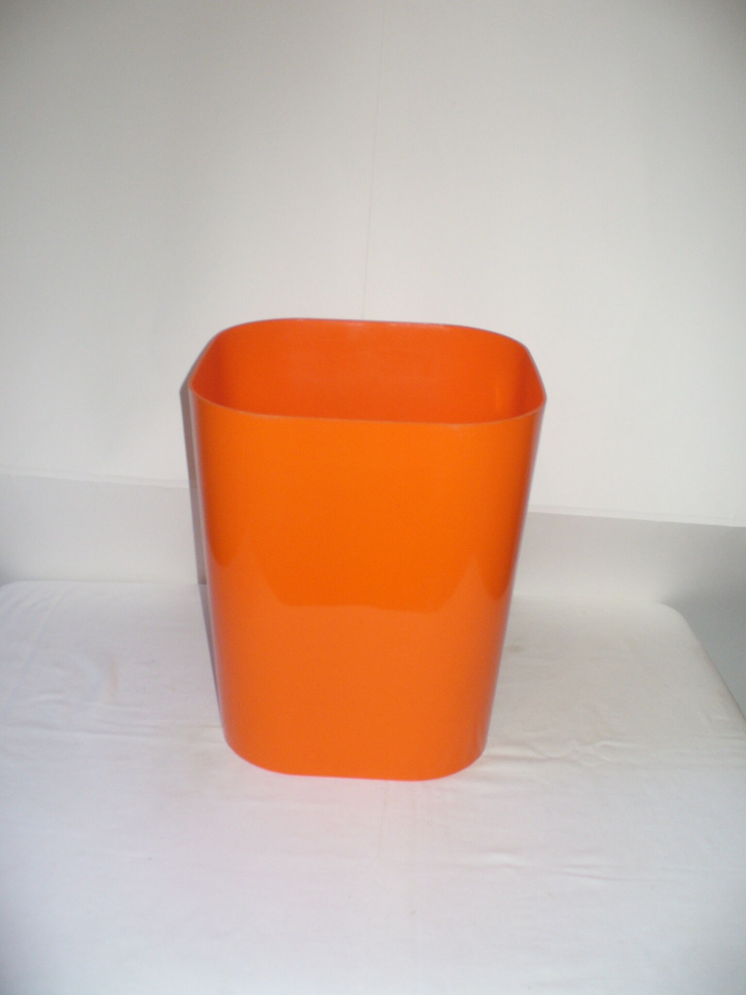 Corbeille à papier orange Lynx des années 60 - 70