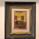 Painting figures oil on canvas board UGO PAZZI