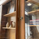 Oak showcase bookcase