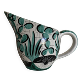 Mid century ceramic pitcher Deruta 1960 Umbria Italy