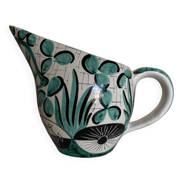 Pichet de céramique mid century Deruta 1960 Umbria Italy