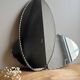 Vintage oval beveled mirror