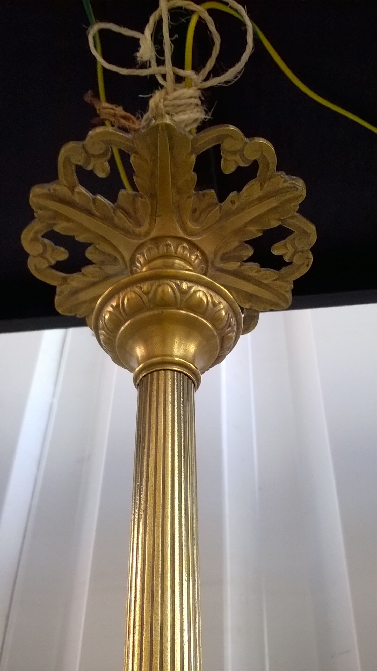 Brass Chandelier And Glass Paste Napoleon III