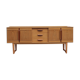 Wooden sideboard of the 70s u-shaped footing