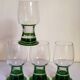 Four vintage XXL crystal glasses