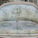 Salon 3 pièces style Louis XVI — canapé + 2 fauteuils — bois laqué