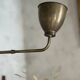 Vintage brass articulated wall lamp Scandinavian style