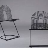 Pair of "swing" chairs by Jutta and Herbert Ohl for Rosenthal