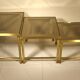 Brass and glass nesting tables